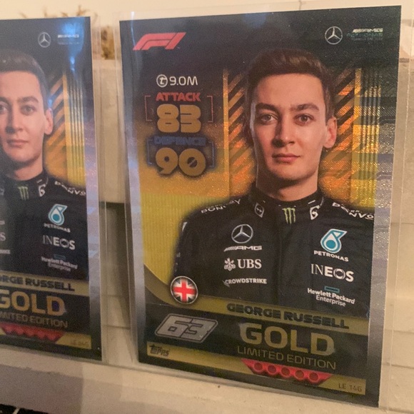 Mercedes | Russel GOLD Formula 1 Turbo Attax 2022 Mega Lot of 6 - Picture 4 of 5